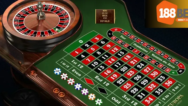 Các loại cược trong roulette 188bet