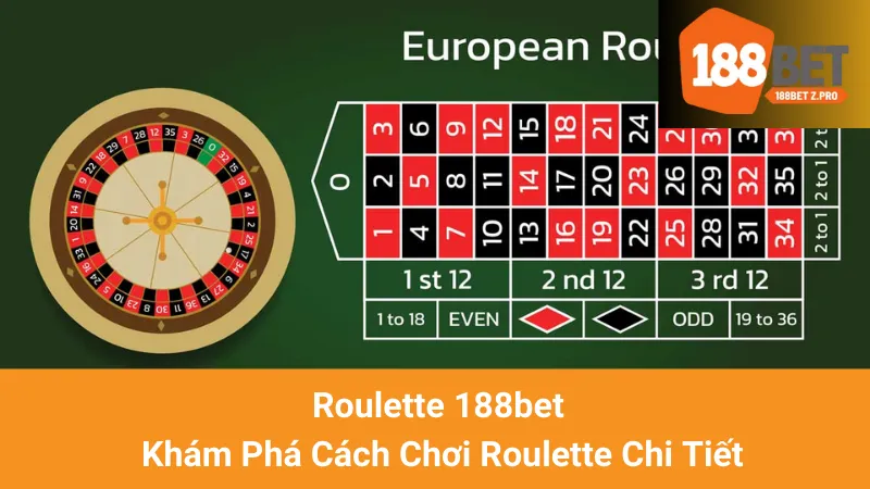 Roulette 188bet - Khám Phá Cách Chơi Roulette Chi Tiết