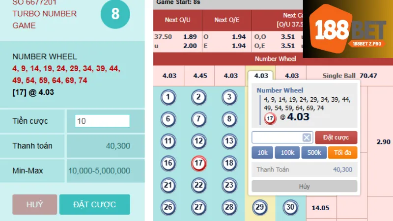 Number Game 188bet - Tìm Hiểu Cách Chơi Một Cách Hiệu Quả 2 Các loại hình cược trong Number game